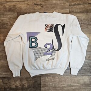 1987 Ocean Pacific White Graphic Sweater